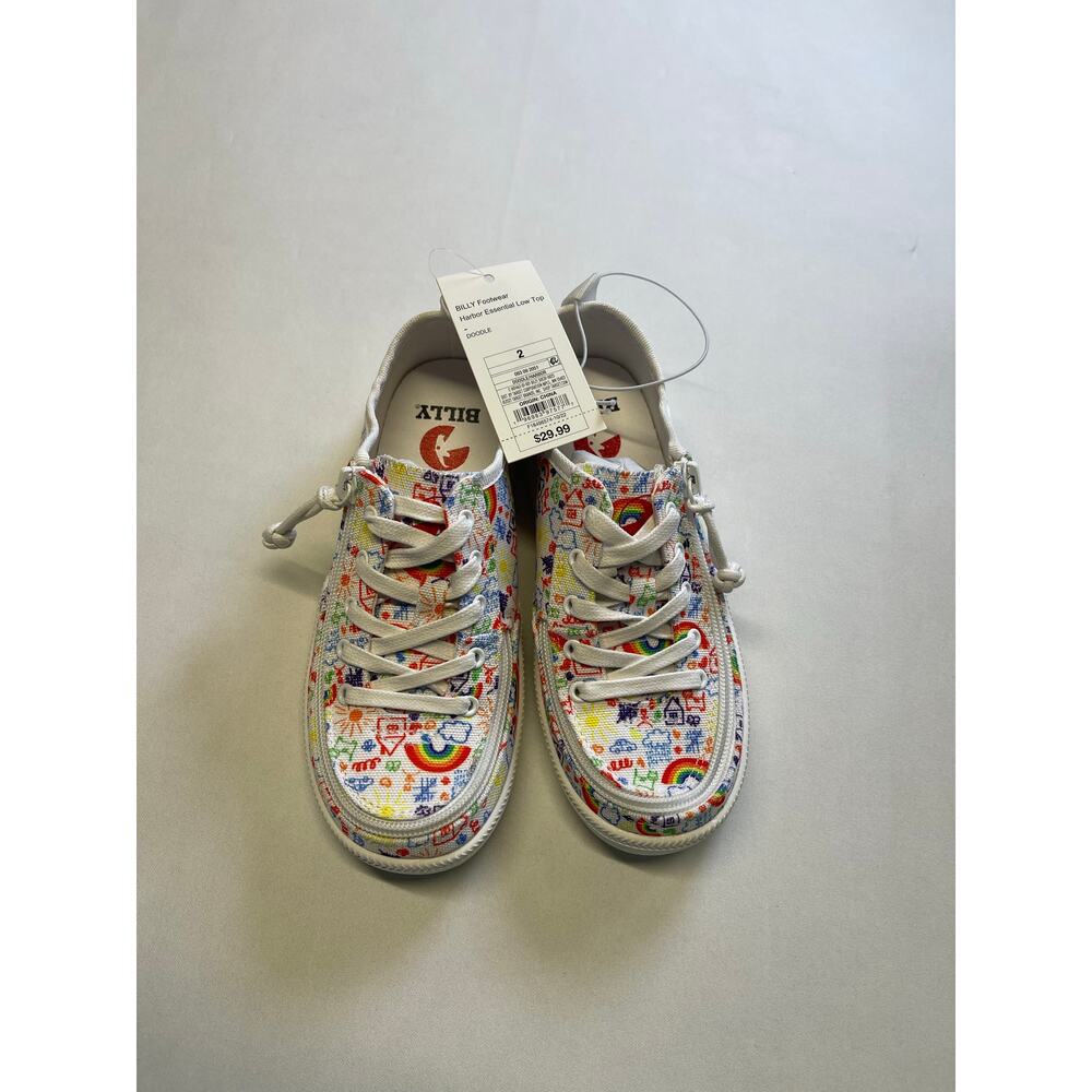 Billy Footwear Doodle Low Top Shoes-Multi Color- Size 2